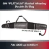 Athalon Platinum Hard Shell Wheeled Double Ski Bag - 185cm