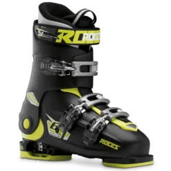 Roces IDEA Free Adjustable Youth Ski Boots | Size 22.5 - 25.5 MP -Fischer Gear Shop RocesIDEAFree22.5 25.5BlackLimeGreen scaled