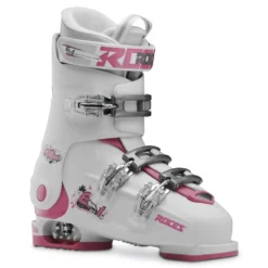 Roces IDEA Free Adjustable Youth Ski Boots | Size 22.5 - 25.5 MP -Fischer Gear Shop RocesIDEAFree22.5 25.5WhiteDeepPink scaled