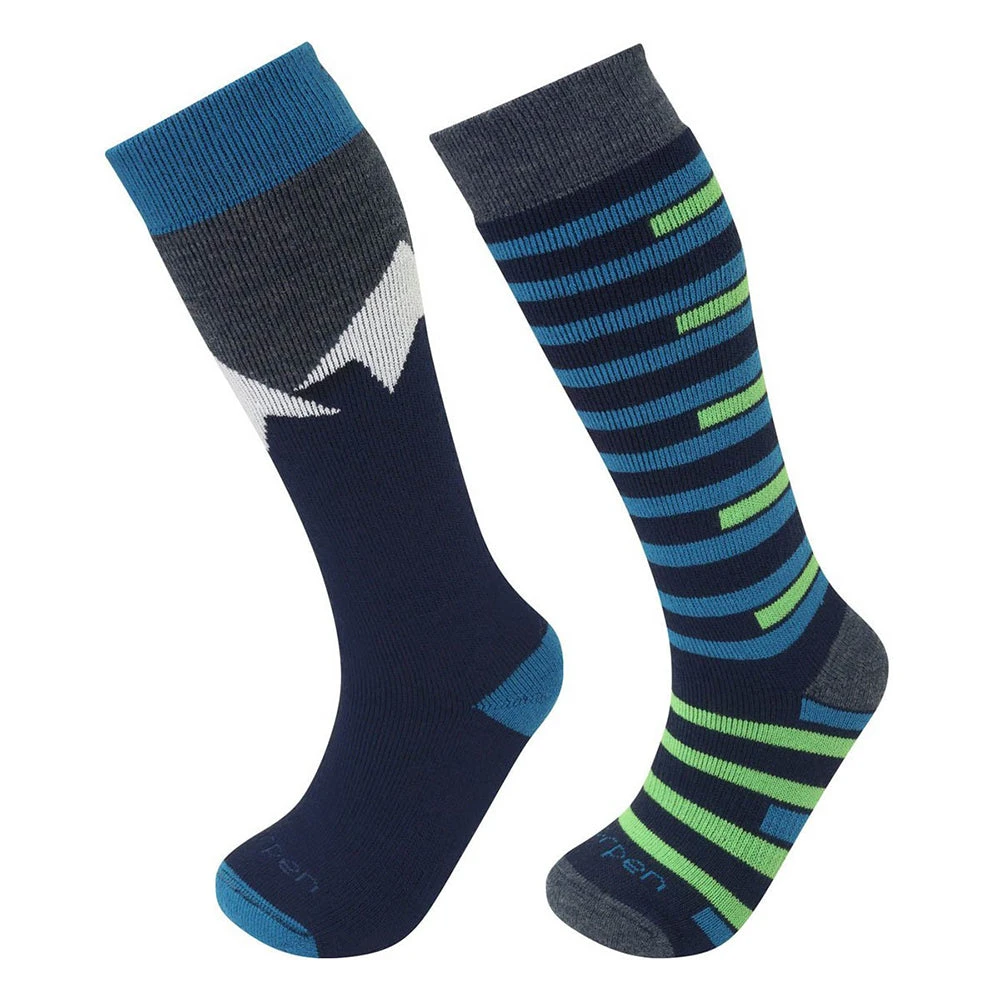 Lorpen Kids 2-Pack Ski Socks 2 Lorpen Kids 2-Pack Ski Socks - Image 2