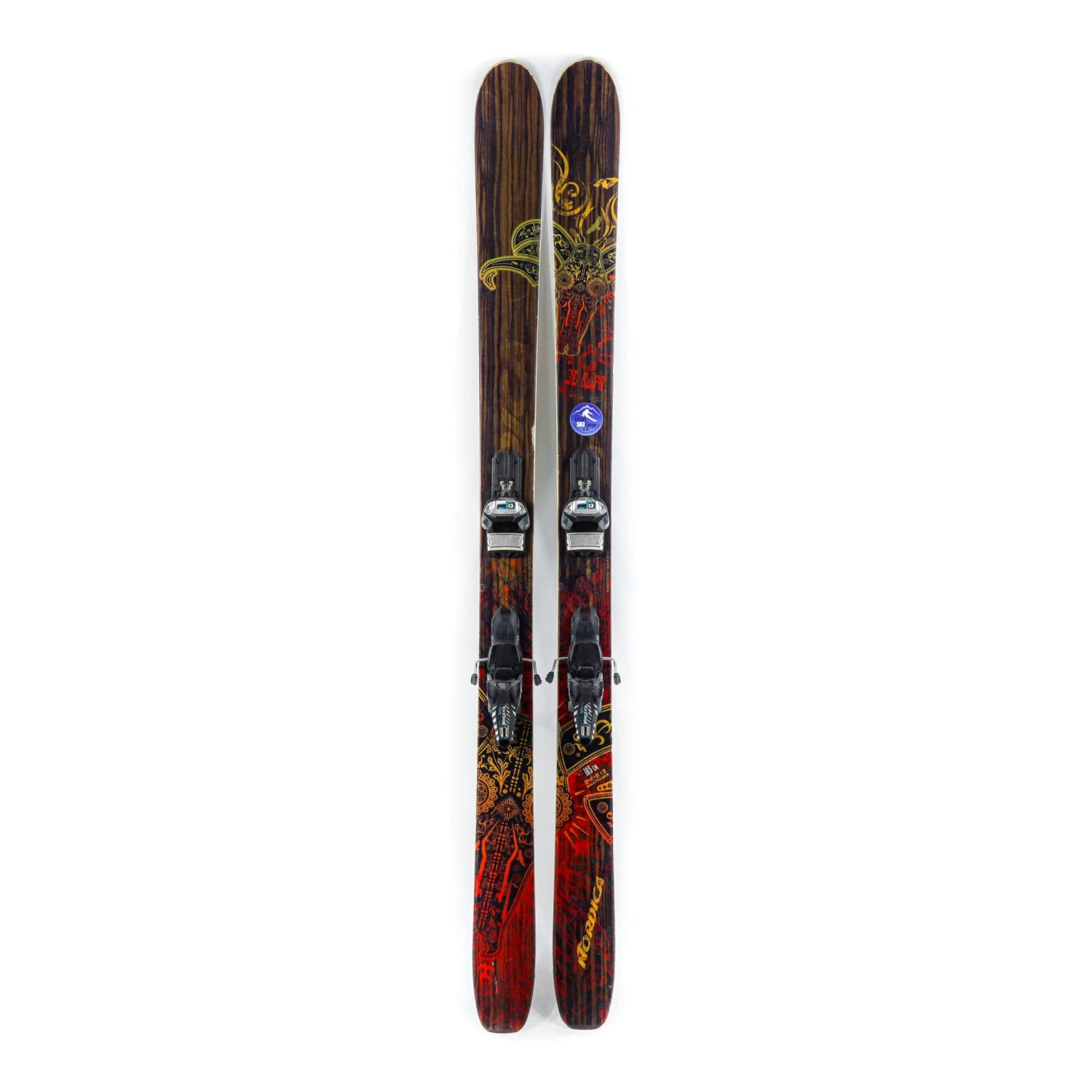 185cm Nordica El Capo 2014 All Mountain Skis + Marker Griffon Bindings (Compacted Edge) | Used 1 185cm Nordica El Capo 2014 All Mountain Skis + Marker Griffon Bindings (Compacted Edge) | Used