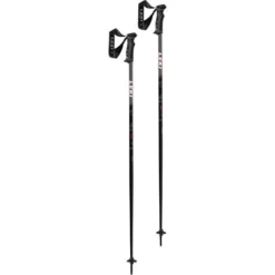 Leki QNTM Aluminum All Mountain Alpine Ski Poles | Red - DISCONTINUED