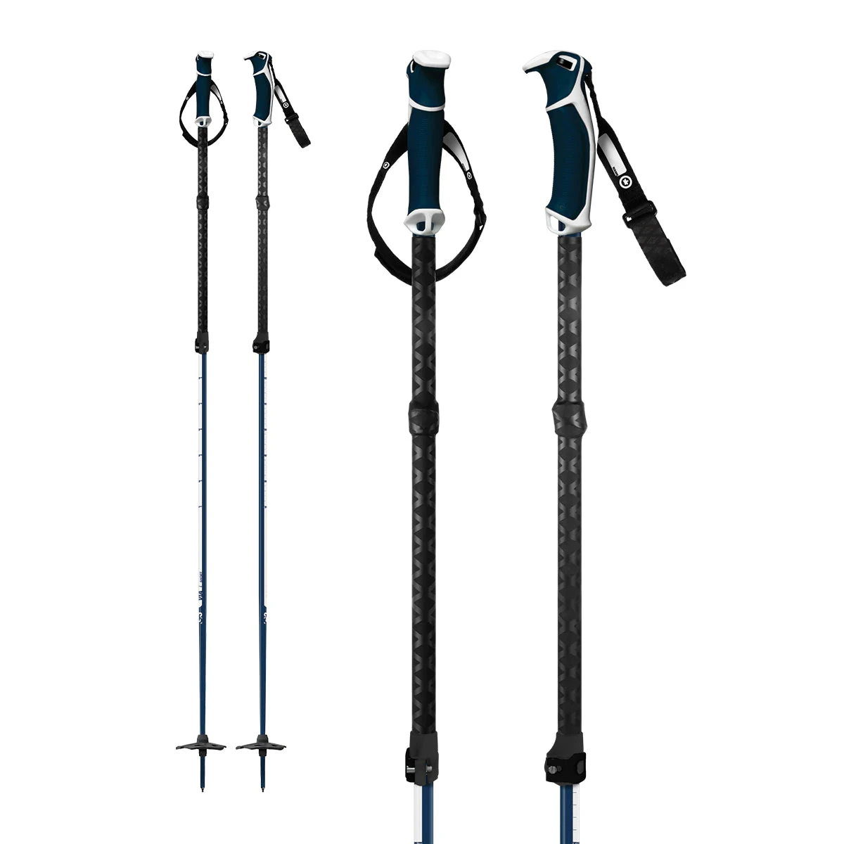 G3 Via Aluminium Adjustable Ski Poles 1 G3 Via Aluminium Adjustable Ski Poles
